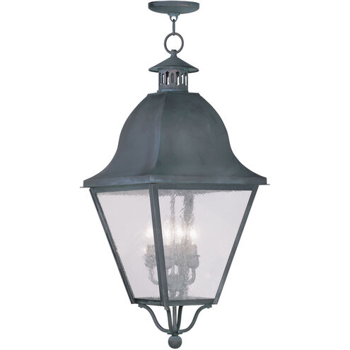 Amwell 4 Light 13.5 inch Charcoal Outdoor Pendant Lantern