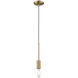 Perret 1 Light 2 inch Aged Brass Mini Pendant Ceiling Light