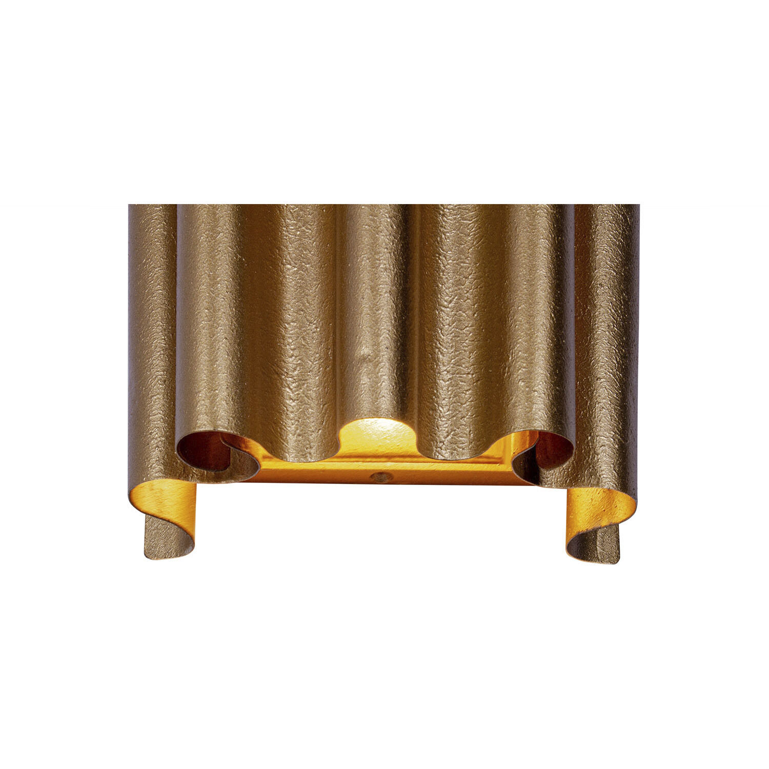 Ripple Wall Sconce Wall Light in Bright Gold Leaf