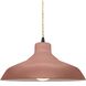 Radiance LED 13.5 inch Canyon Clay and Matte Black Pendant Ceiling Light