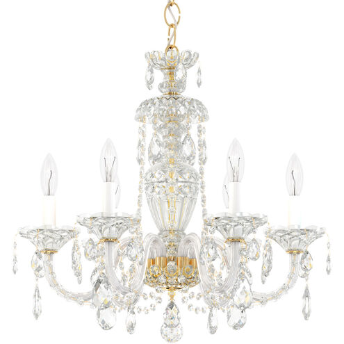 Sterling 6 Light 21 inch Silver Chandelier Ceiling Light in Polished Silver, Sterling Heritage