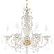 Sterling 6 Light 21 inch Silver Chandelier Ceiling Light in Polished Silver, Sterling Heritage