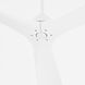 Mecca 72 inch White with Studio White Blades Ceiling Fan