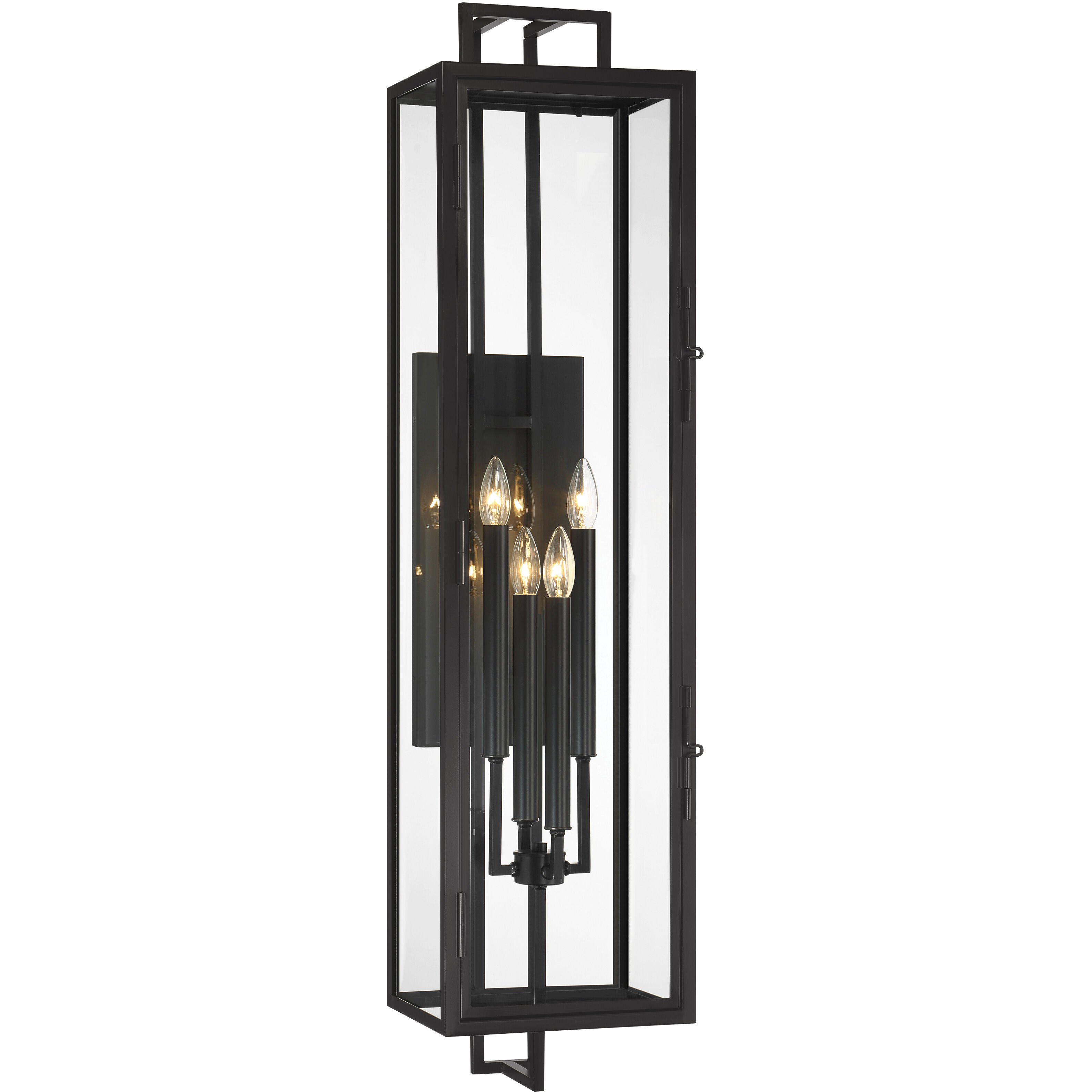Great Outdoors Knoll Road 4 Light Coal Outdoor Wall Mount