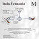 Matthews-Gerbar Italo Ventania 16 inch Brushed Nickel with Solid Mahogany Wood Blades Rotational Ceiling Fan, Matthews-Gerbar
