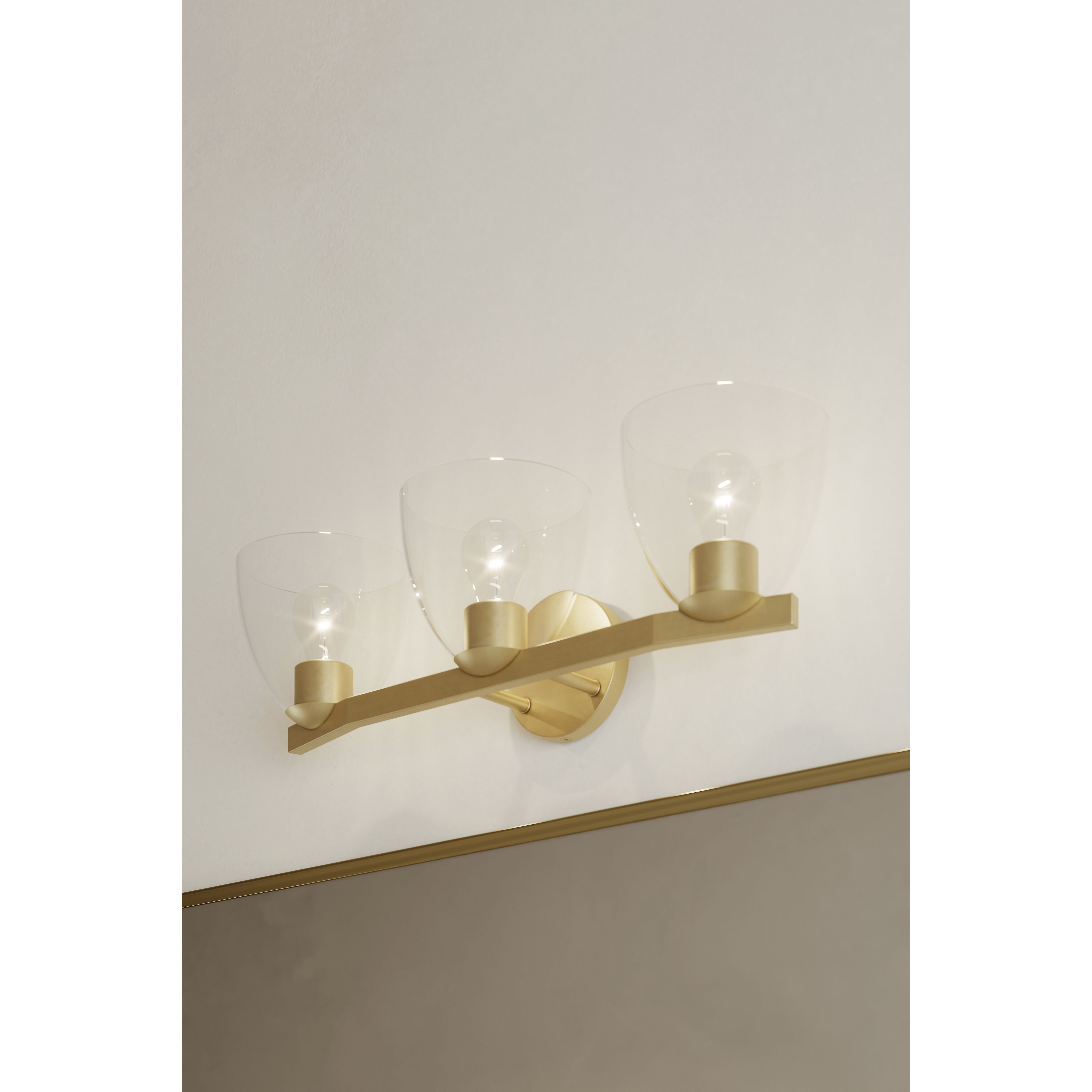 Noellea 3 Light 23.5 inch Legacy Brass Vanity Wall Light