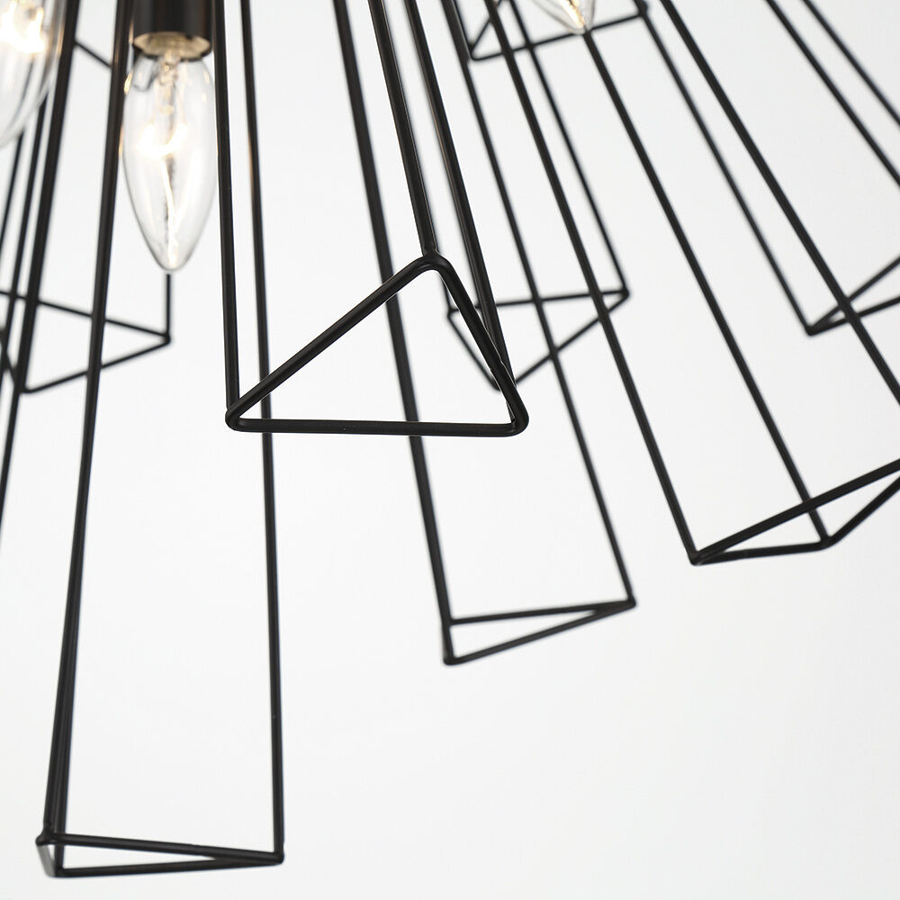 Dendelio 13 Light 30 inch Black Chandelier Ceiling Light