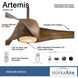Artemis 58 inch Distressed Koa Ceiling Fan