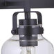 Foxwood 4 Light 29 inch Flat Black with Dark Teak Vanity Light Wall Light in Flat Black/Dark Teak