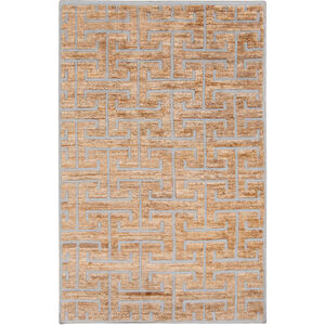 Papyrus 36 X 24 inch Dark Brown, Medium Gray, Tan Rug