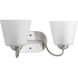 Arden 2 Light 16.5 inch Brushed Nickel Bath Vanity Wall Light