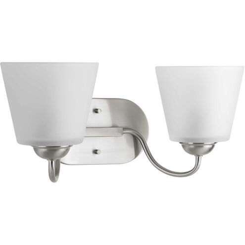 Arden 2 Light 16.5 inch Brushed Nickel Bath Vanity Wall Light