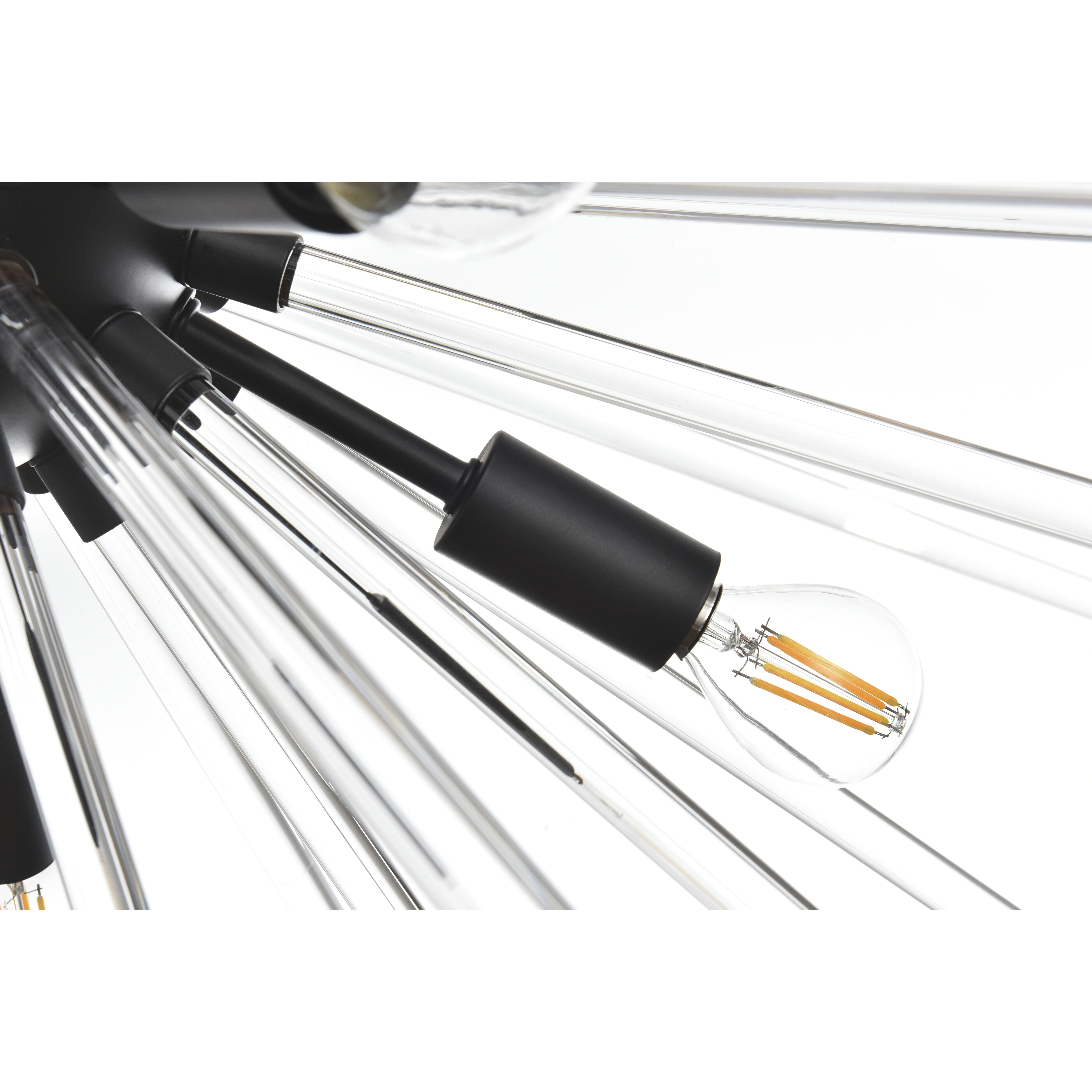 Sienna 10 Light 42 inch Black Pendant Ceiling Light