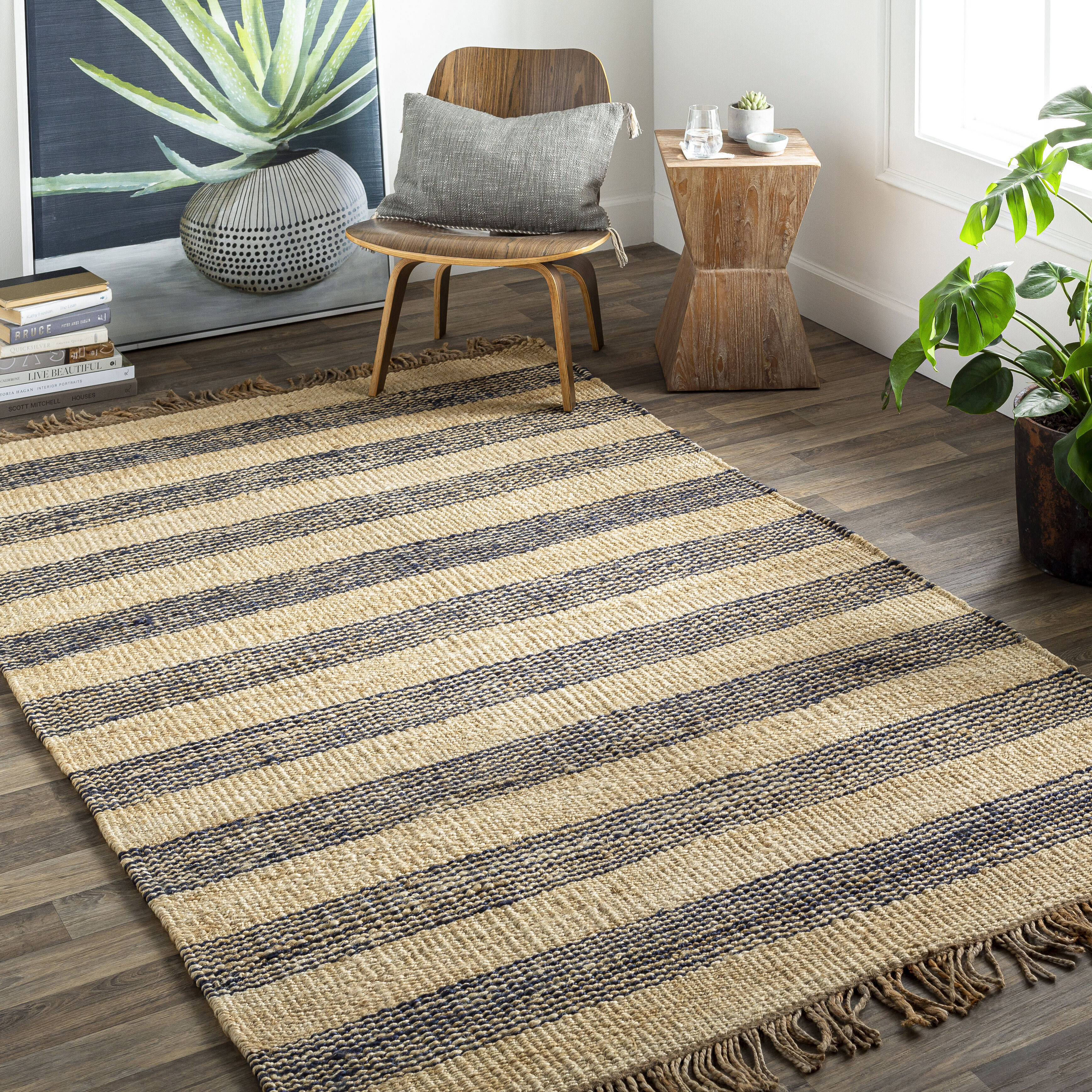 Davidson II 36 X 24 inch Navy Rug in 2 x 3, Rectangle