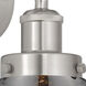 Cone 1 Light 6.5 inch Brushed Satin Nickel Sconce Wall Light