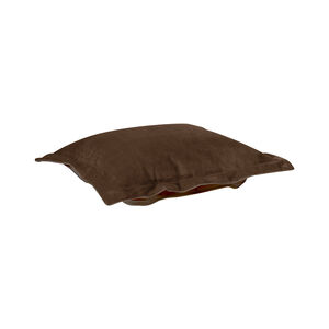 Puff 8 inch Bella Chocolate Ottoman Cushion with Cover