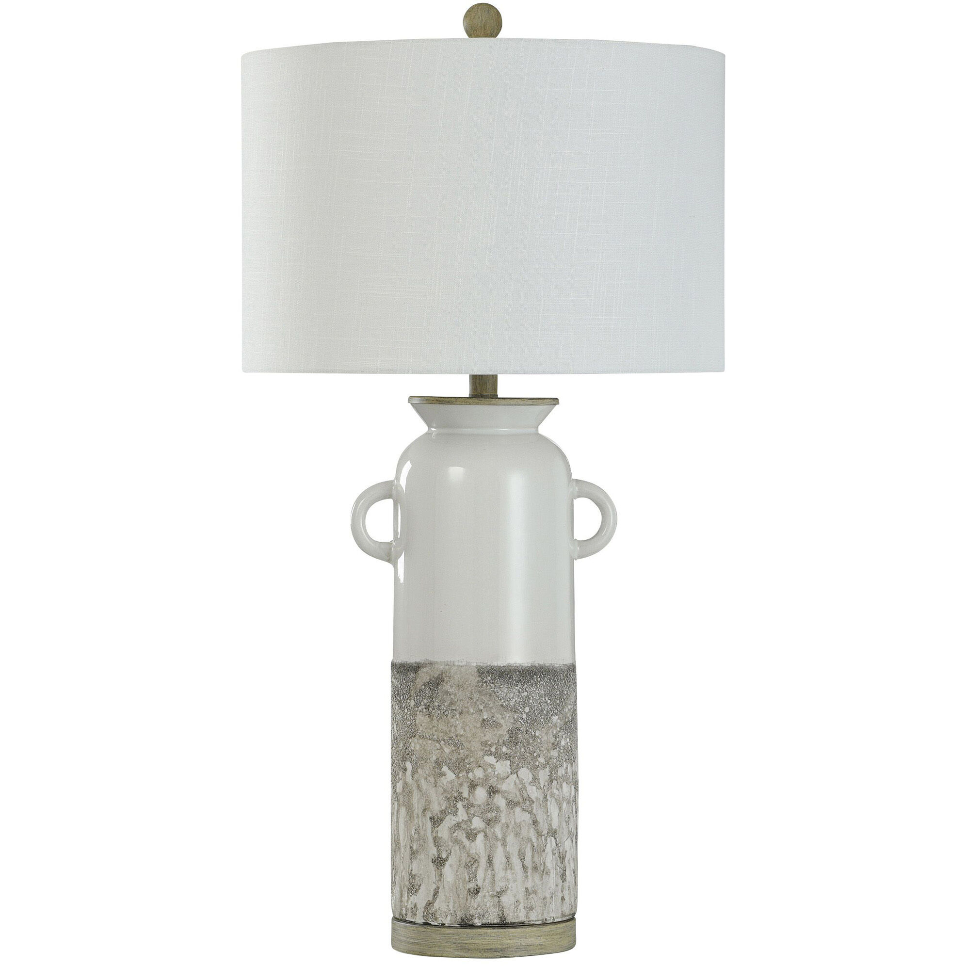 Cynder 34 inch 150.00 watt White Glazed Table Lamp Portable Light