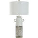 Cynder 34 inch 150.00 watt White Glazed Table Lamp Portable Light