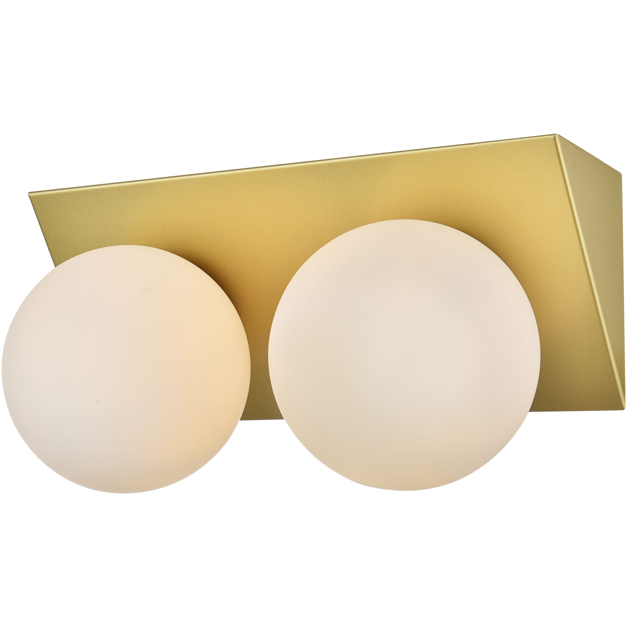 Jillian 2 Light 14 inch Brass Bath Sconce Wall Light