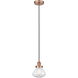 Edison Olean 1 Light 7 inch Antique Copper Mini Pendant Ceiling Light