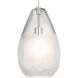 Sean Lavin Briolette Grande 1 Light 8.7 inch Satin Nickel Pendant Ceiling Light in Incandescent, Frost Glass