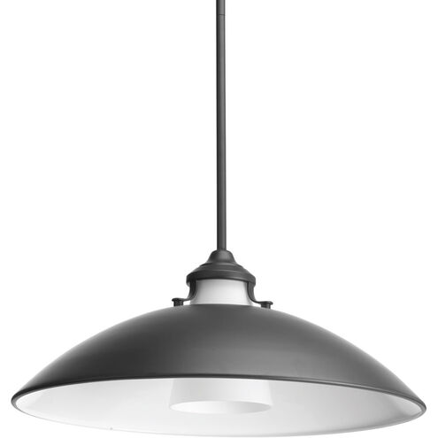 Carbon 1 Light 20 inch Graphite Pendant Ceiling Light, Design Series