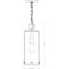 Sana 1 Light 6.75 inch Black Outdoor Chain Mount Ceiling Fixture