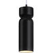 Radiance Collection 1 Light 4 inch Carbon Matte Black Pendant Ceiling Light