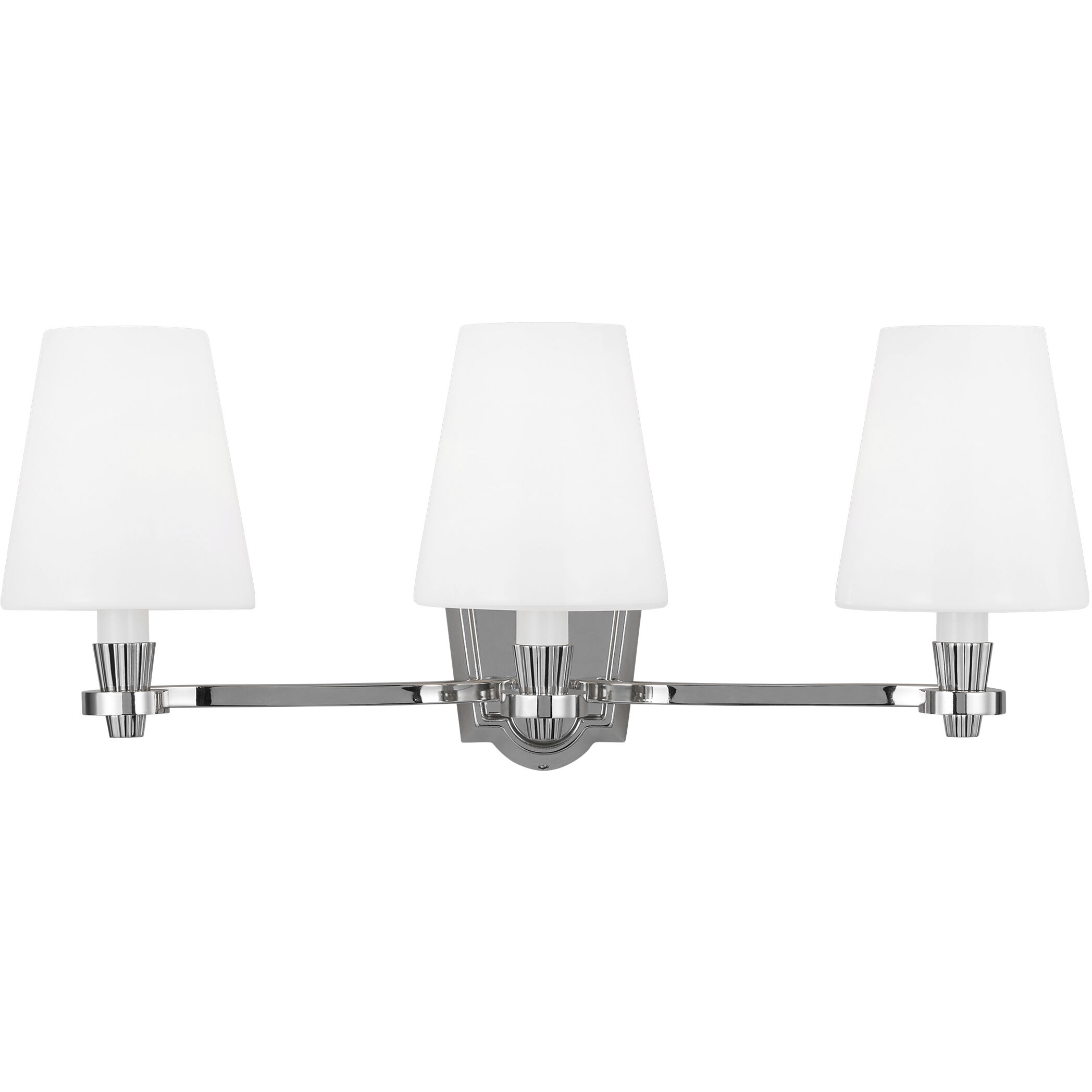 AH by Alexa Hampton Paisley 3 Light 23.38 inch Polished Nickel Vanity Light Wall Light