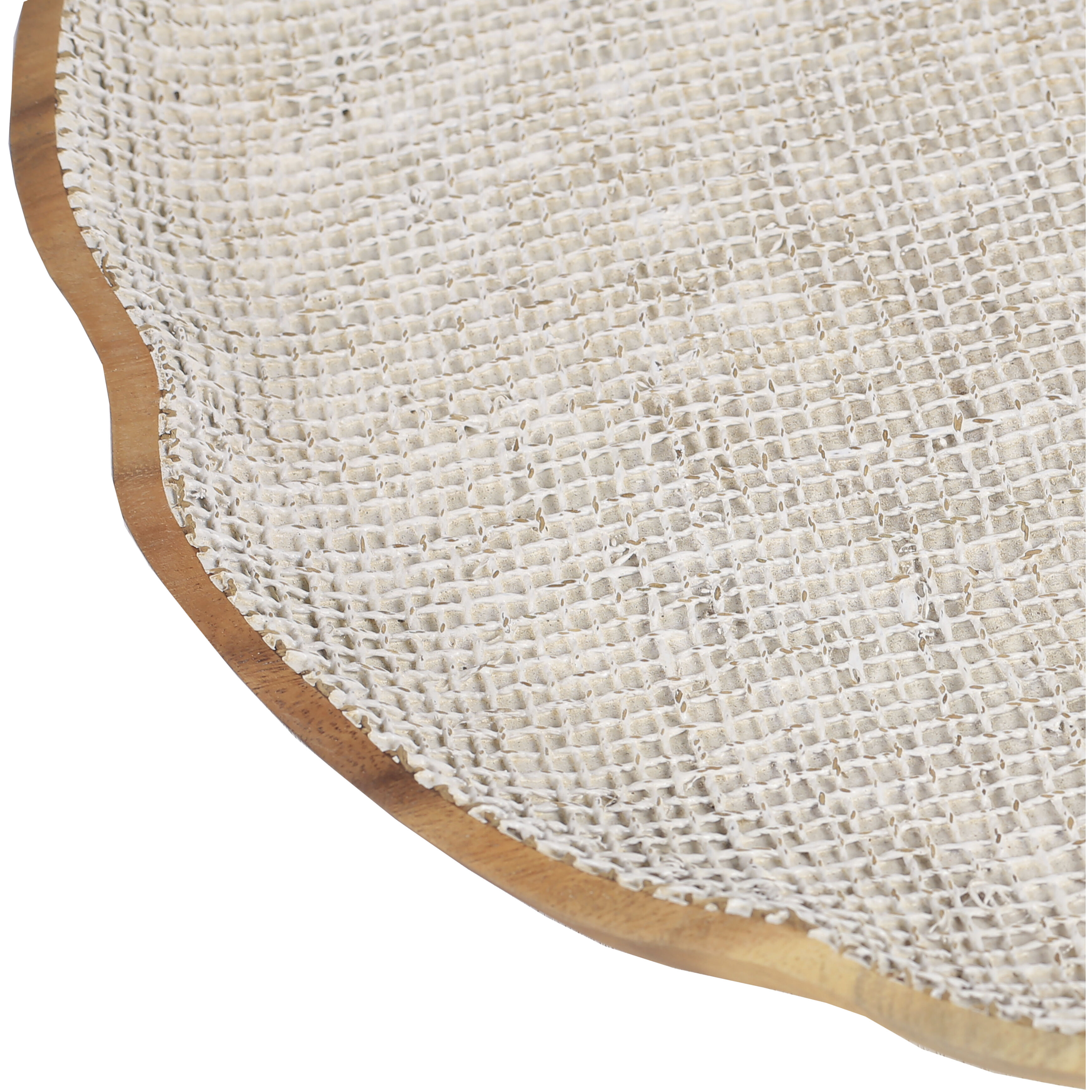 Paulson 18 X 18 inch White with Natural Plate