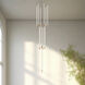 Motif LED 12.75 inch Brushed Gold Multi Pendant Ceiling Light