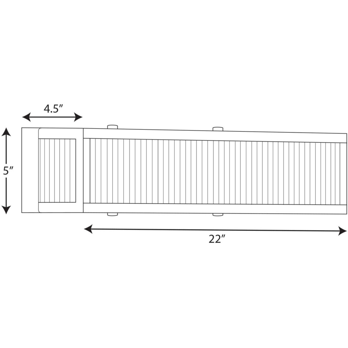Dwyer 3 Light 22 inch Stainless Steel Bath Vanity Wall Light