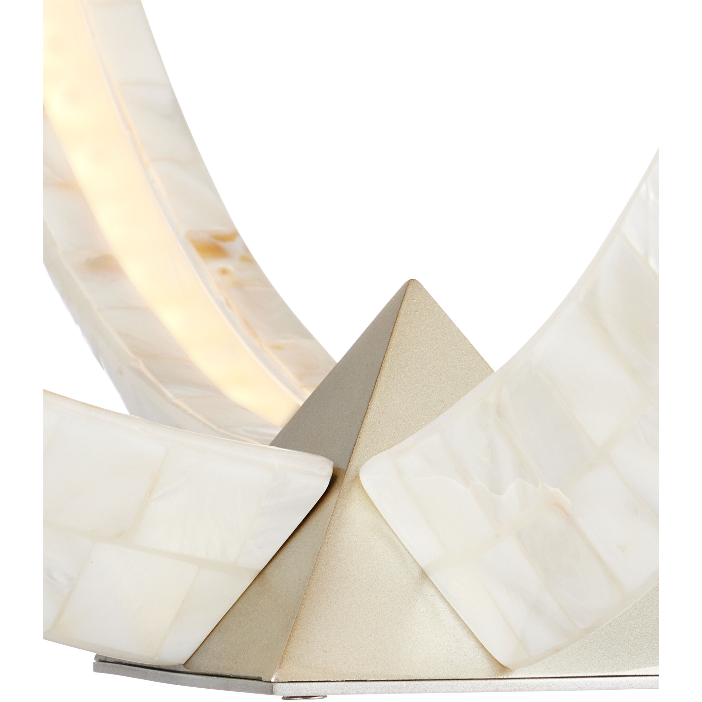 Arietta LED 20 inch Pearl/Silver Chandelier Ceiling Light