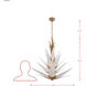 Mojave 12 Light 35 inch Havana Gold Pendant Ceiling Light