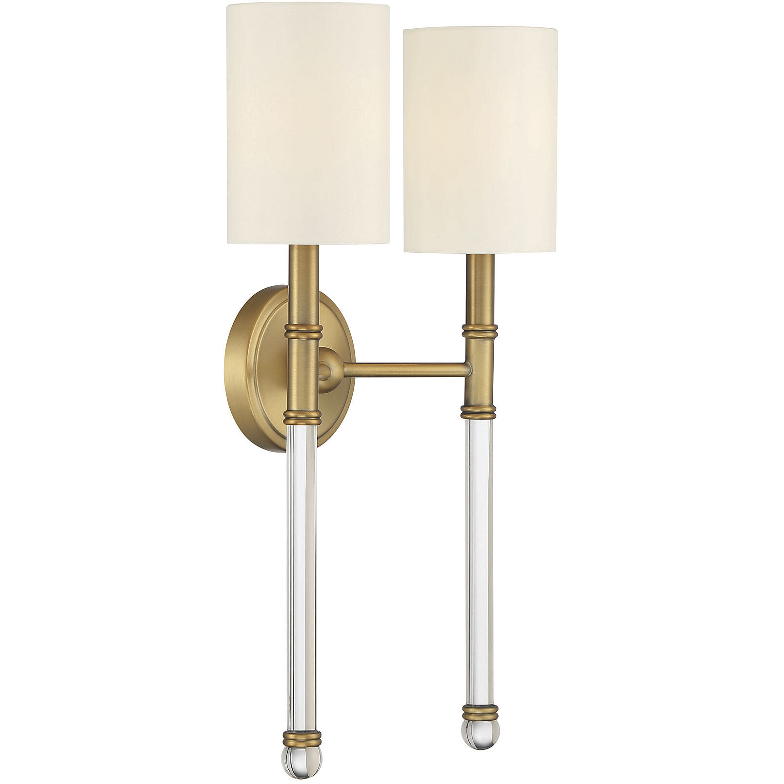 Fremont 2 Light 13 inch Warm Brass Wall Sconce Wall Light, Essentials