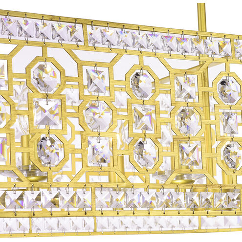 Belinda 8 Light 41 inch Champagne Pool Table Light Ceiling Light