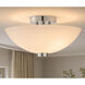Colleen 1 Light 13.75 inch Polished Chrome Semi-Flush Mount Ceiling Light