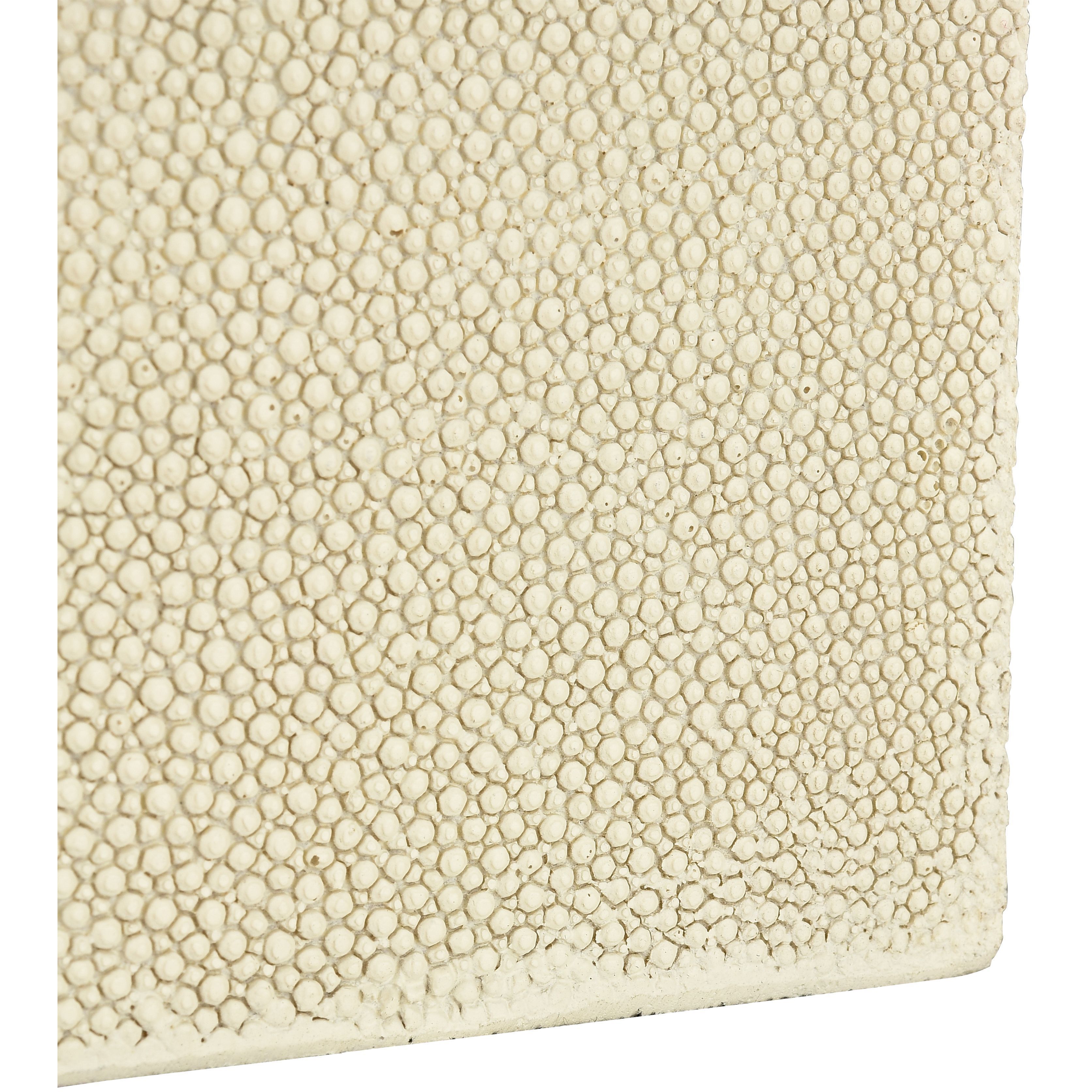 Brenner 5.25 X 5.25 inch Ivory with Brown Box, Set of 2