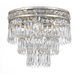 Mercer 3 Light 12 inch Olde Silver Flush Ceiling Light