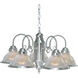 Brentwood 5 Light 22 inch Brushed Nickel Chandelier Ceiling Light