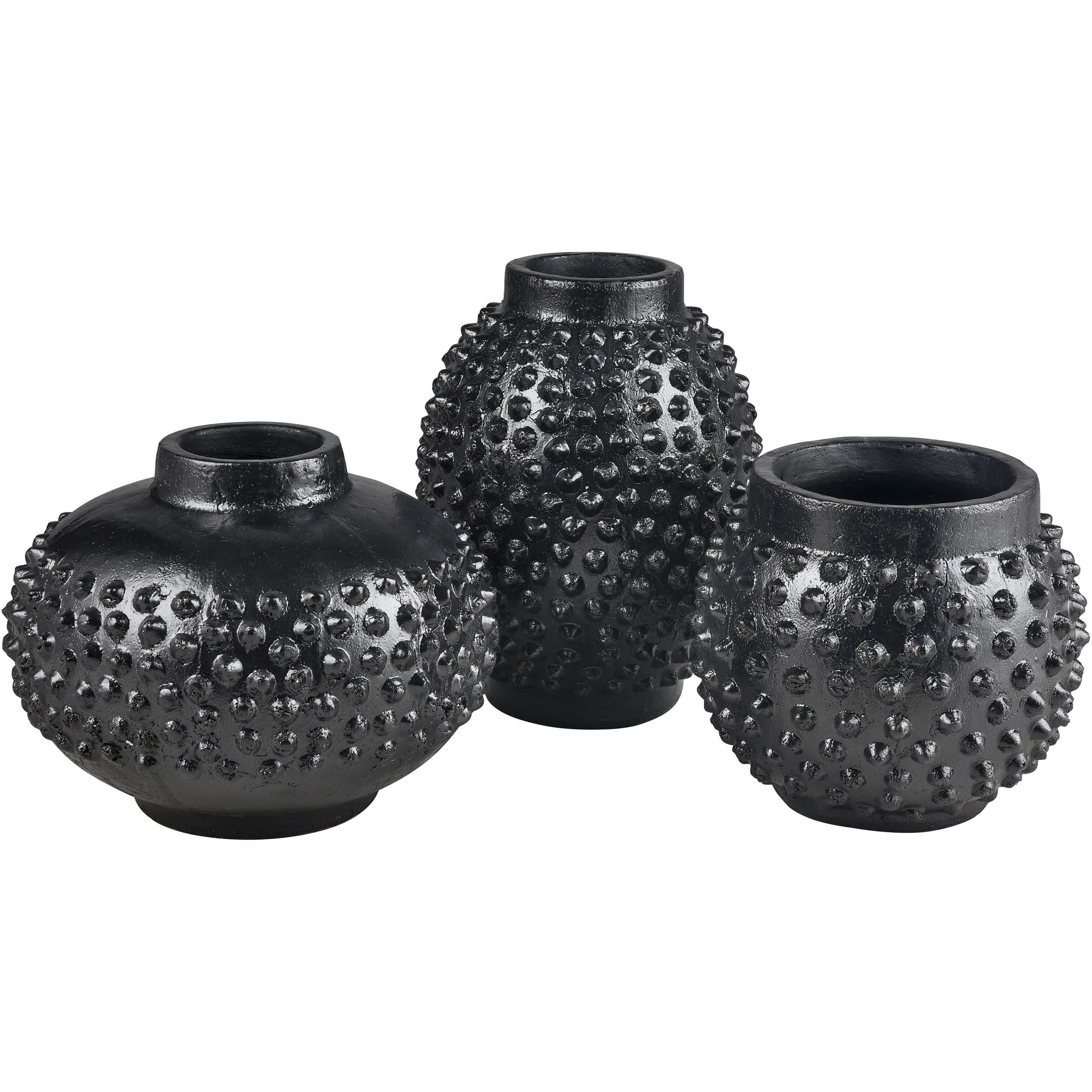 Dorus 10.25 X 9 inch Vase in Black