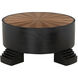 Tambour 44 X 44 inch Hand Rubbed Black Coffee Table