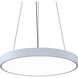 Pi LED 24 inch Satin White Pendant Ceiling Light