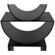 Shape 25 X 24 inch Matte Black Side Table