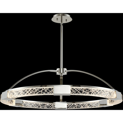 Athena LED 32 inch Polished Nickel Pendant Ceiling Light