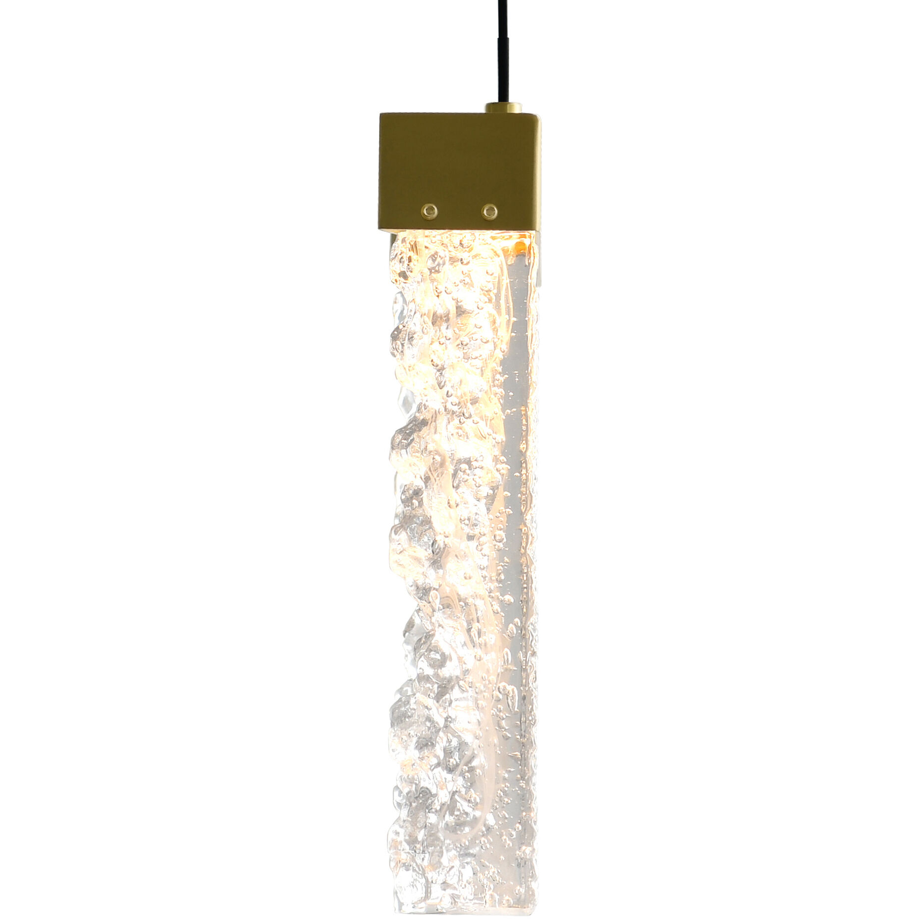 Lava LED 24 inch Brass Chandelier Ceiling Light
