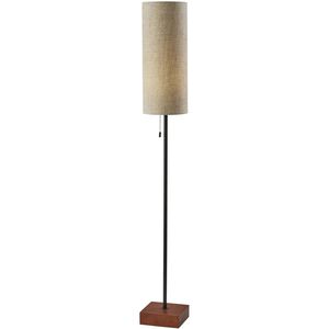 Trudy 62 inch 100.00 watt Black Floor Lamp Portable Light in Natural