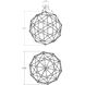Constellation LED 45 inch Satin Nickel Chandelier Ceiling Light in White Glass
