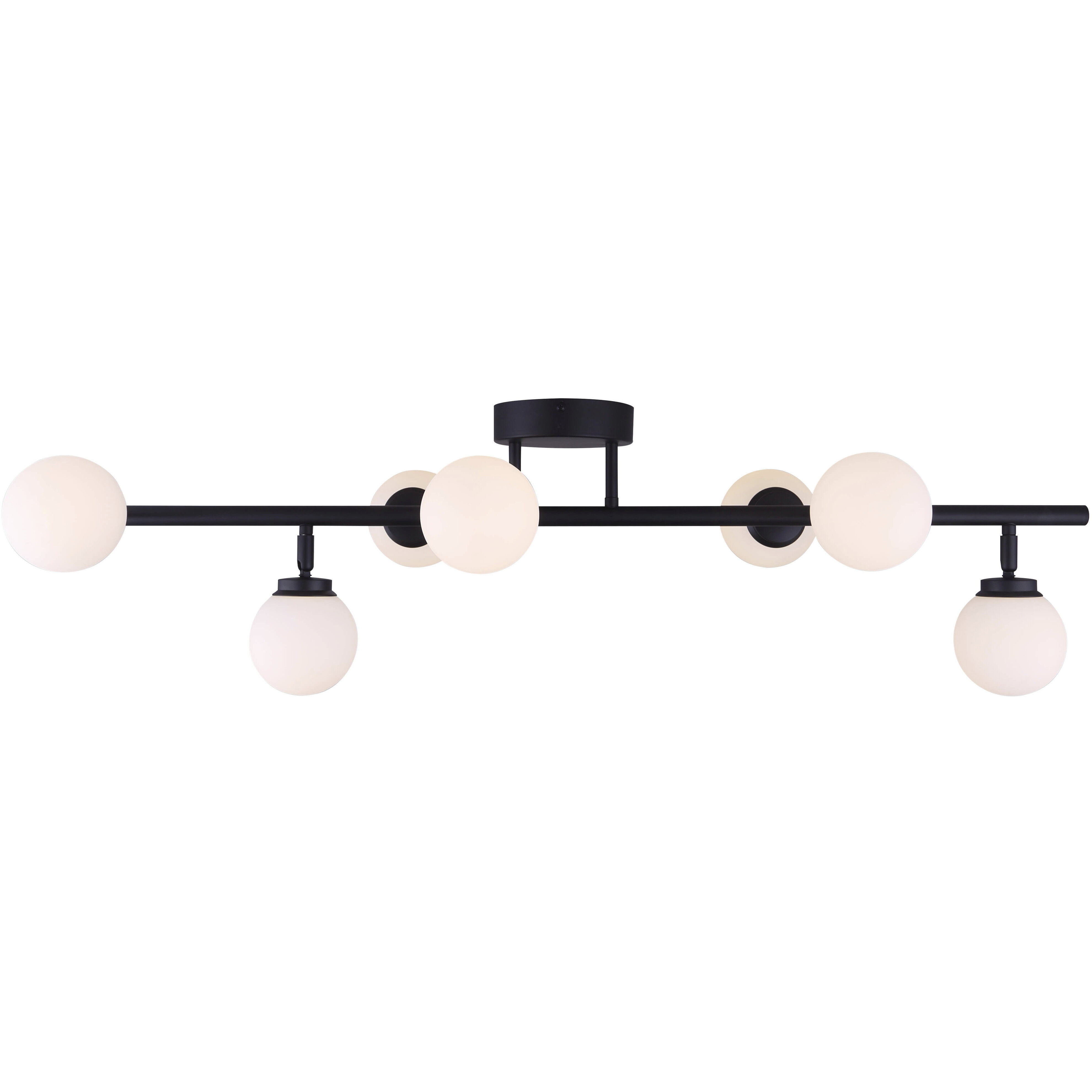 Poppy 7 Light Black Track Light Ceiling Light