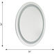 Mera 36 X 36 inch Might Bright White LED Wall Mirror